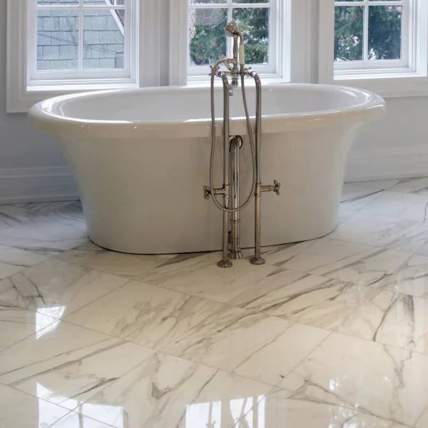 Calacatta Oro 3" Hexagon Honed Marble Mosaic