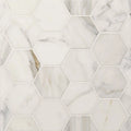Calacatta Oro 3" Hexagon Honed Marble Mosaic