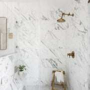 Calacatta Oro 3" Hexagon Honed Marble Mosaic