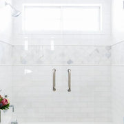 Calacatta Oro 3" Hexagon Honed Marble Mosaic