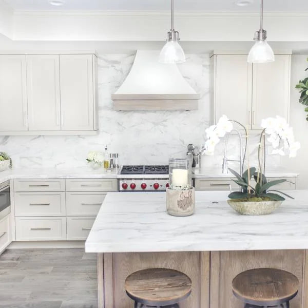 Calacatta Oro 3" Hexagon Honed Marble Mosaic