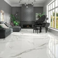 Calacatta Lux Rodapie Calacatta Superwhite Rec 3.1x35.4 Baseboard Porcelain Trim