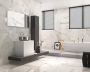 Calacatta Superwhite 23.6x23.6 Rectified Polished Porcelain Tile