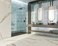 Calacatta Superwhite 35.4x35.4 Rectified Satin Porcelain Tile