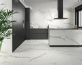 Calacatta Superwhite 35.4x35.4 Rectified Satin Porcelain Tile