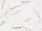 Calacatta Superwhite 23.6x23.6 Rectified Satin Porcelain Tile