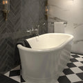 Calacatta Superwhite 35.4x35.4 Rectified Satin Porcelain Tile