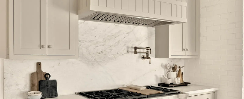 Calacatta Umber Fan Honed Marble Mosaic