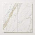 Calacatta Umber 12x24 Honed Marble Tile close-up