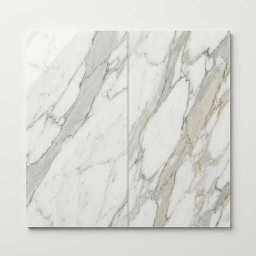 Calacatta Umber 12x24 Polished Marble Tile close-up