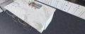 Calacatta Umber Fan Honed Marble Mosaic