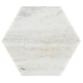 Calacatta Umber 8x8 Hexagon Honed Marble Mosaic