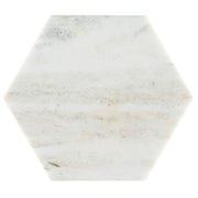 Calacatta Umber 8x8 Hexagon Honed Marble Mosaic