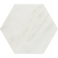 Calacatta Umber 8x8 Hexagon Honed Marble Mosaic