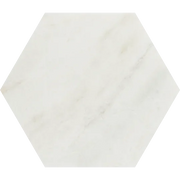 Calacatta Umber 8x8 Hexagon Honed Marble Mosaic
