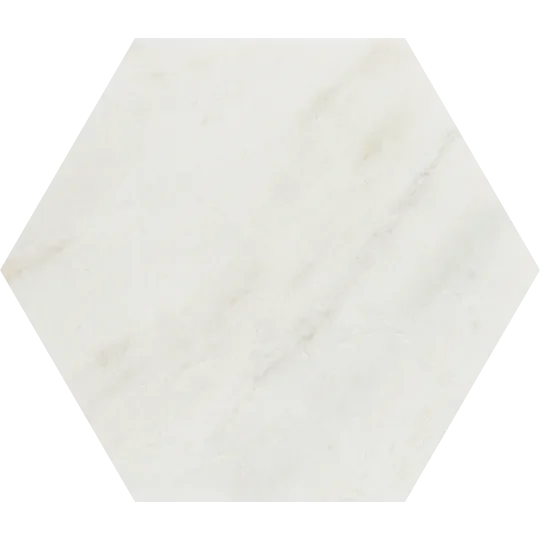 Calacatta Umber 8x8 Hexagon Honed Marble Mosaic