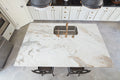Calacatta Umber 8x8 Hexagon Honed Marble Mosaic