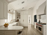 Calacatta Umber 8x8 Hexagon Honed Marble Mosaic