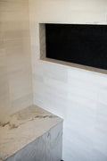 Calacatta Umber 8x8 Hexagon Honed Marble Mosaic