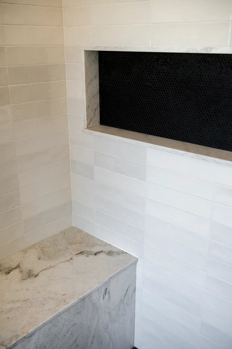 Calacatta Umber 8x8 Hexagon Honed Marble Mosaic