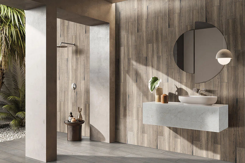 Caldera Grigia 8x47 Rectified Matte Porcelain Tile