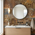 California Gold 12x24 Gauged Slate Tile — Bathroom vanity wall