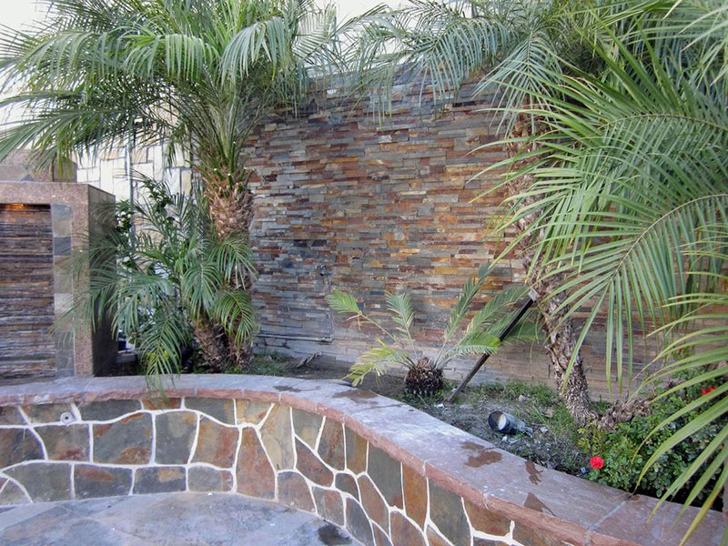 California Gold Mesh Random Natural Slate Paver
