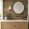 California Gold Slate Natural 10 x 24 x 2 Slate Wall Cap Cap 12x24 tile — Bathroom vanity wall