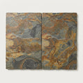 California Gold Slate Natural 16 x 24 x 2 Slate Wall Cap Cap 16x24 close-up