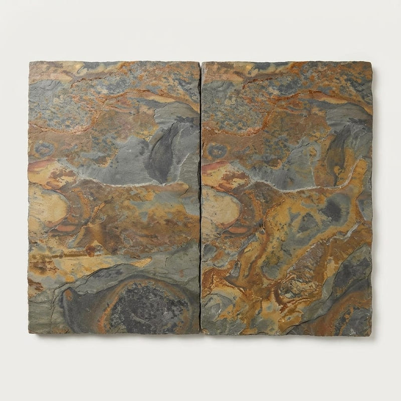 California Gold Slate Natural 16 x 24 x 2 Slate Wall Cap Cap 16x24 close-up