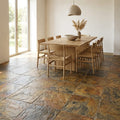 California Gold Slate Natural 21 x 21 x 2 Slate Column Cap Cap 20x20 tile — Dining Room floor