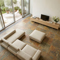 California Gold Slate Natural 21 x 21 x 2 Slate Column Cap Cap 20x20 tile — Living Room floor