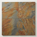 California Gold Slate Natural 24 x 24 x 2 Slate Column Cap Cap 24x24 close-up