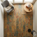 California Gold Slate Natural 8 x 24 x 2 Slate Wall Cap Cap 8x24 tile — Family Room floor