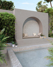 Caliope Sand 6x6 Glazed Porcelain Pool Tile