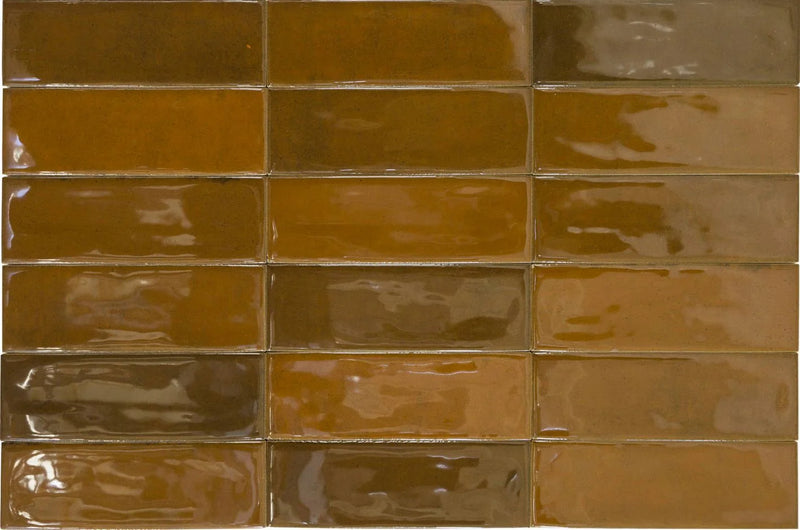 Calpe Terra 2x6 Glossy Porcelain Tile