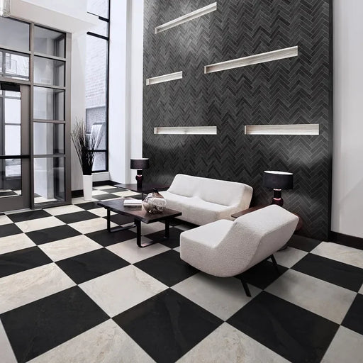 Canyon Black 24x24 Matte Porcelain Tile