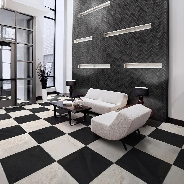 Canyon Black 12x24 Matte Porcelain Tile