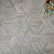 Canyon Grey Hex 16x18 Mesh Porcelain Mosaic