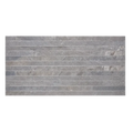Canyon Grey Straight Stack 1x24 Mesh Porcelain Mosaic