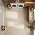 Cappuccino Marble 12x12 Polished Tile — Laundry Room floor