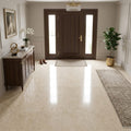 Cappuccino Marble 18x18 Polished Tile — Foyer floor