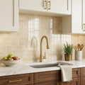 Cappuccino Marble 2x2 Polished Mosaic — Kitchen backsplash