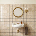 Cappuccino Marble 2x2 Polished Mosaic — Powder Room wall