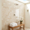Cappuccino Marble 2x2 Polished Mosaic — Spa spa interior