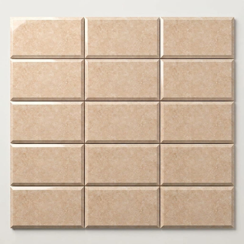 Cappuccino Marble 3x6 Polished Tile close-up