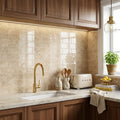 Cappuccino Marble 3x6 Polished Tile — Kitchen backsplash