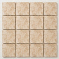 Cappuccino Marble 4x4 Tumbled Tile close-up
