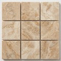 Cappuccino Marble 5/8x5/8 Polished Mosaic close-up