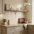 Cappuccino Marble 5/8x5/8 Polished Mosaic — Kitchen backsplash